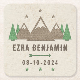 Tält Canvas Camping Pub Mitzvah Personlig Underlägg Papper Kvadrat