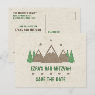 Tält Canvas Camping Pub Mitzvah Spara datumet Vykort