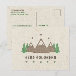 Tält Canvas Camping Pub Mitzvah Tack Vykort