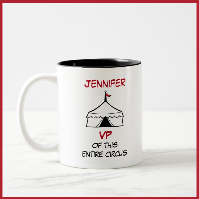 Tält-citat från Lusopus och Lita Circus Två-Tonad Mugg (Skapare uppladdad)