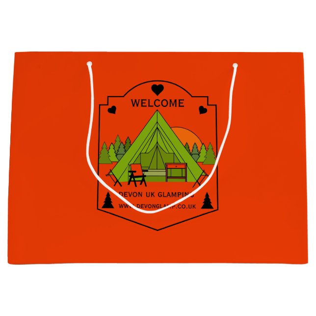 Tält Glamping-företag (Framsidan)