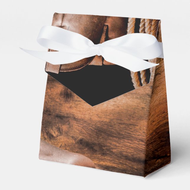 Tält Papper favoritbox CowboyBoots Barn Wood Rusti Presentaskar (Framsidan Sidan)