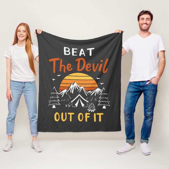 Tält RV Camping Beat ur den Fleecefilt (På plats)