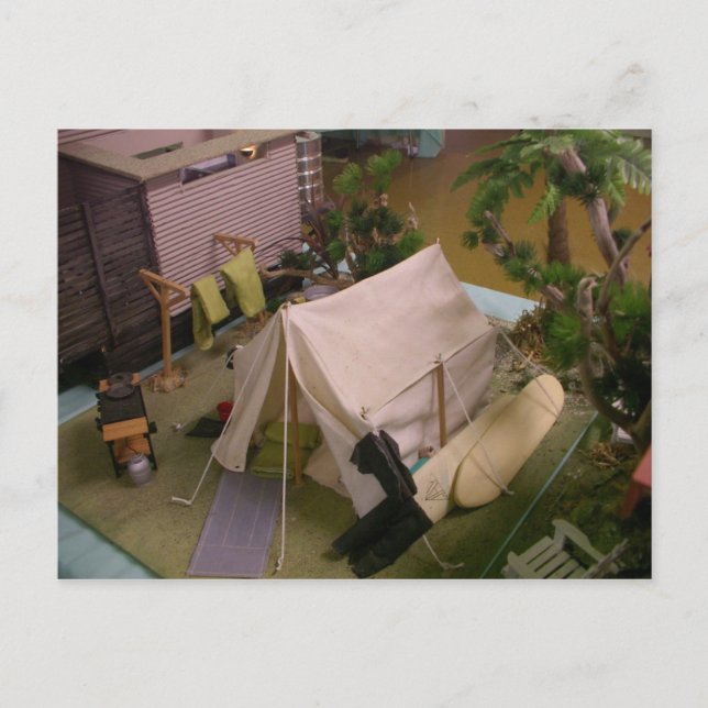 tält vykort (Framsida)