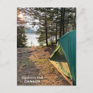 Tält vykort i Algonquin Park