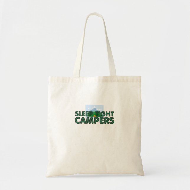 Tältcampare Sov Slogan Tygkasse (Framsidan)
