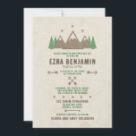 Tältduk Camping Bar Mitzvah-inbjudan Inbjudningar<br><div class="desc">Grön, elfenbensvit och brun Bar Mitsva-inbjudan i tältduksstil för camping. Denna campinginspirerade Bar Mitsva-inbjudan är perfekt för en Bar Mitsva-fest som du planerar att hålla på en campingplats (deltagarna kan stanna över natten för festen). Eller så fungerar den för en utomhusfest med grillning i campingstil på en campingplats eller park....</div>