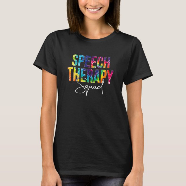 Talterapi Logoped Tie Dye T Shirt (Framsida)