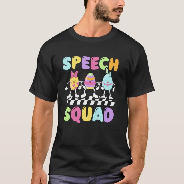 Taltrupp Logoped Påskharen T Shirt (Framsida)