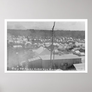 Tältstadsankring, Alaska 1905 Poster