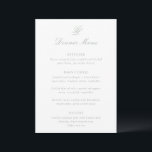 Talula Sage Grönt Elegant bröllop Meny<br><div class="desc">Klassiska menyer i stil bröllop med en enkel och tidlös design med elegant och traditionell serif typsnitt.</div>