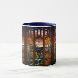 Tålväggsfönster av stenat glas Viktoriansk elegant Mugg