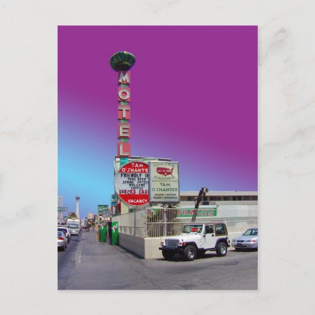 Tam O'Shanter Motel Las Vegas Postcards Vykort (Framsida)