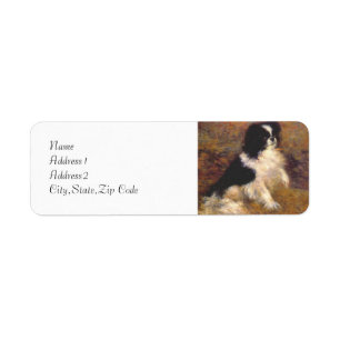 Tama den japanska Hund av Renoir Returadress Etikett