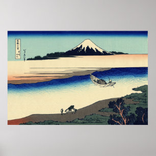 Tama-floden i provinsen Musashi Poster