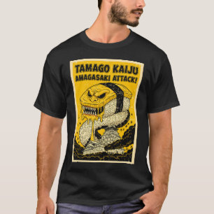 Tamago Kaiju Amagasaki Attack Retro Sushi Monster T Shirt