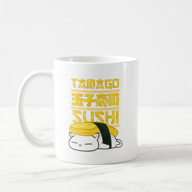 Tamago Sushi Cat Kaffemugg (Vänster)