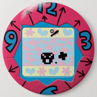 Tamagotchi-bricka. Knapp