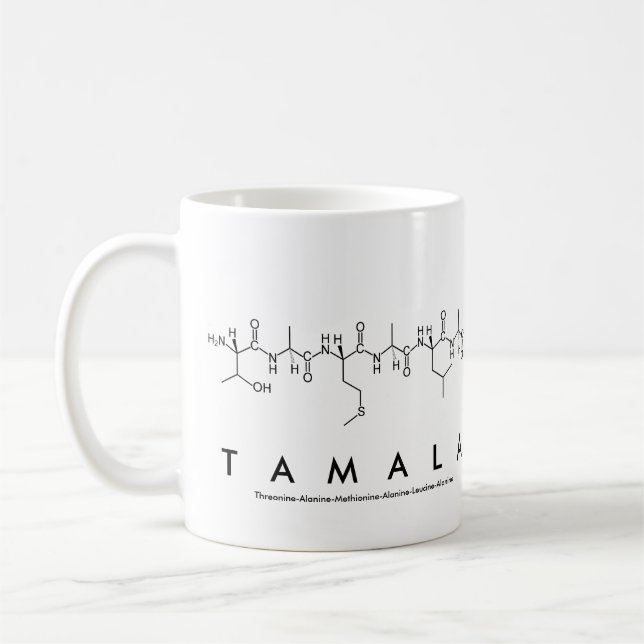 Tamala peptide namn mugg (Vänster)