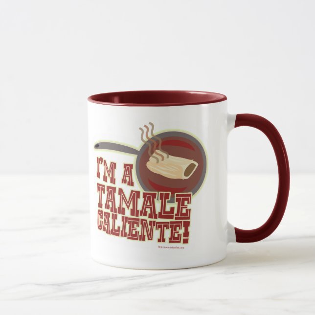 Tamale Caliente Mat Citatserier Humor Motto Mugg (Höger)