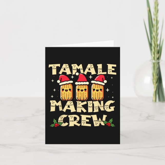 Tamale Making Crew Tamale Säsong Kul Mexikansk Kri Kort (Framsida)