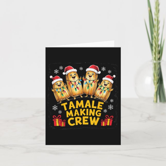 Tamale Making Crew Tamale-säsong Rollig Mexikansk  Kort (Framsida)