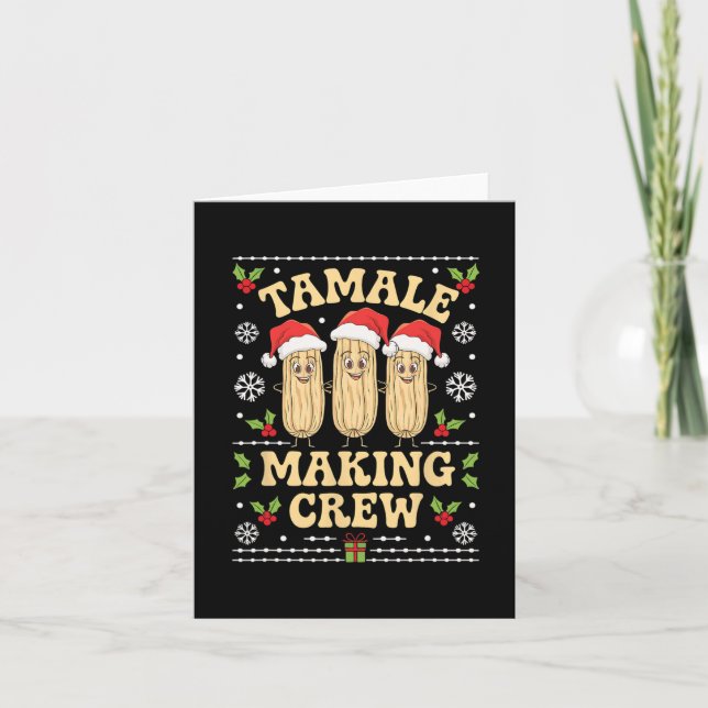 Tamale Making Crew Tamale-säsong Rollig mexikansk  Kort (Framsida)