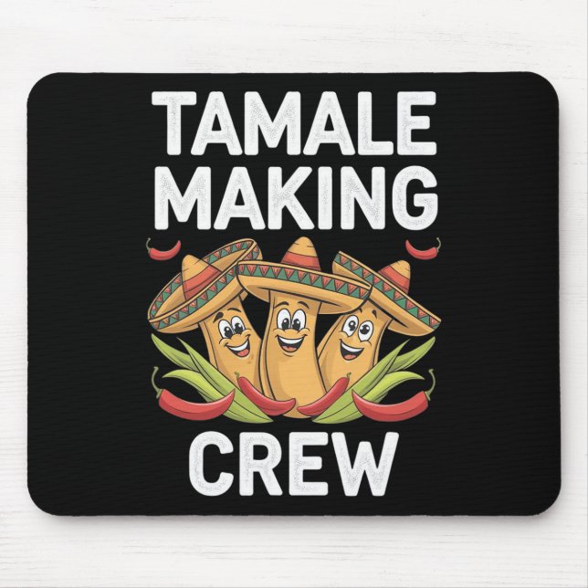 Tamale Skapar Crew Funny Mexikansk julpajamas Musmatta (Framsidan)