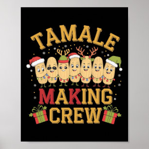 Tamale Skapar Crew Funny Mexikansk julpajamas Poster