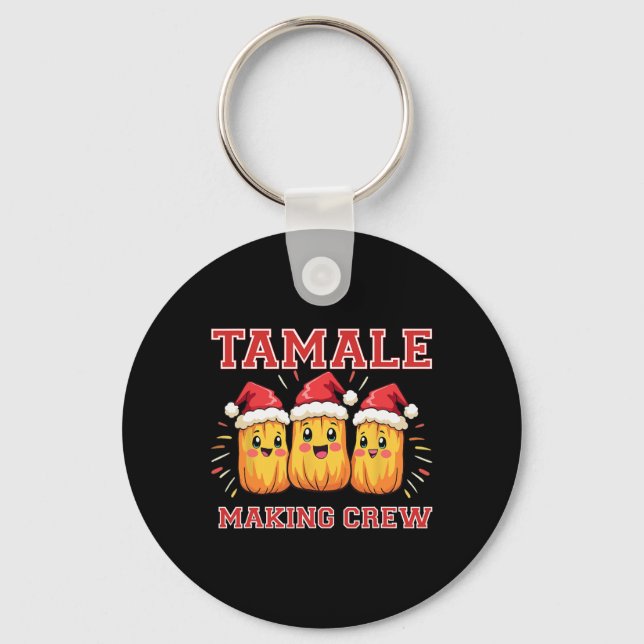 Tamale Skapar Crew jul Party Nyckelring (Framsida)