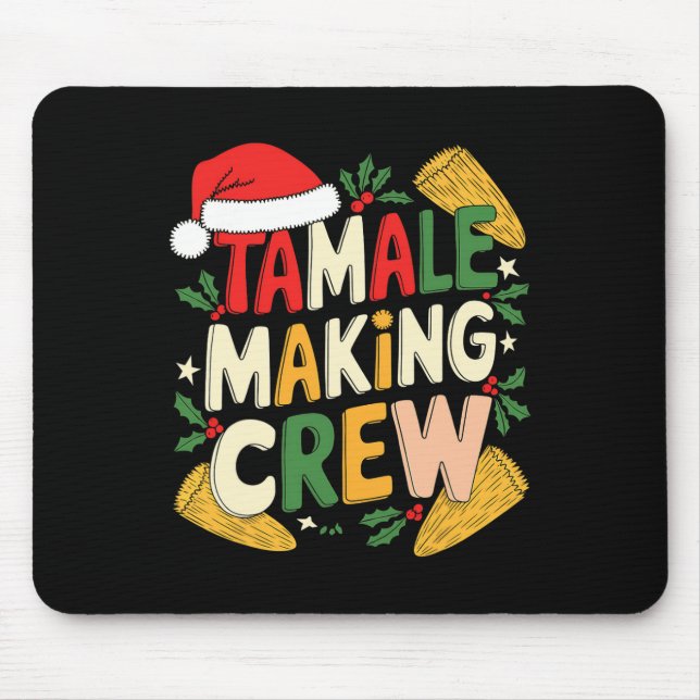 Tamale Skapar Crew-julkokning Musmatta (Framsidan)