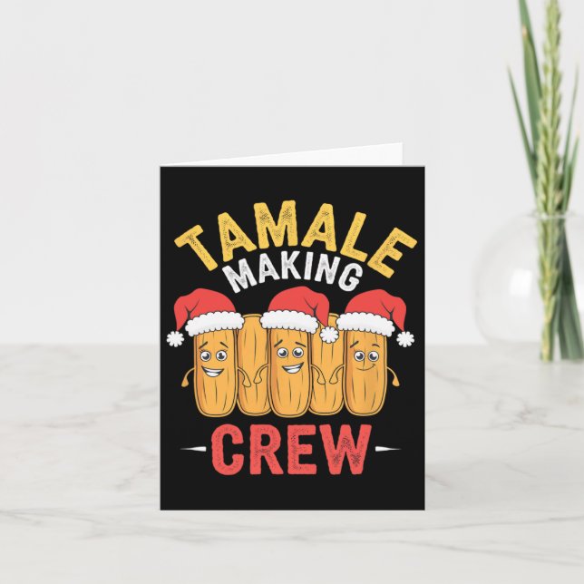 Tamale Skapar Crew-Roligten Party Kort (Framsida)
