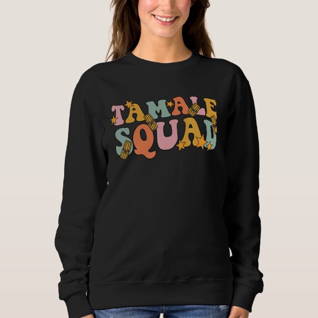 Tamale Squad Groovy For Mexican Tamale   T Shirt (Framsida)