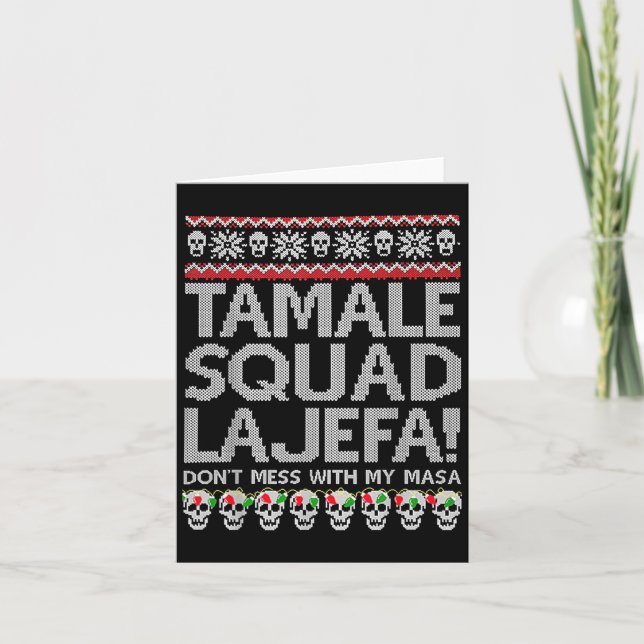 Tamale Squad La Jefa Rör Inte Min Masa  Kort (Framsida)