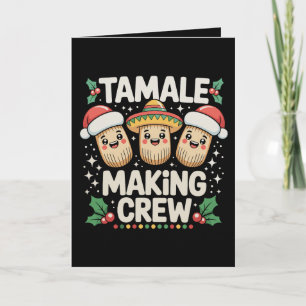 Tamale-tillverkning Besättning Julsäsongen Mexikan Inbjudan