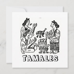 Tamales (Florentine Codex, 1600-talet) Inbjudningar