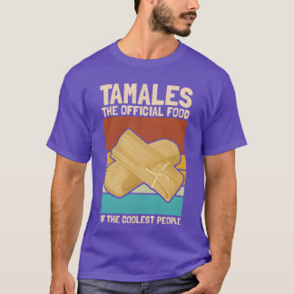 Tamales maten för coolaste Meicanamale retro T Shirt