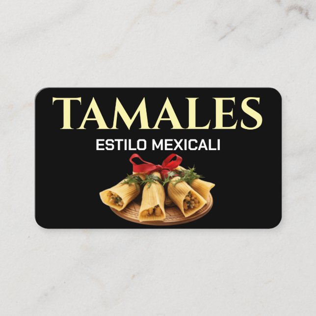 Tamales Mexicali-stil Visitenkort Visitkort (Framsida)