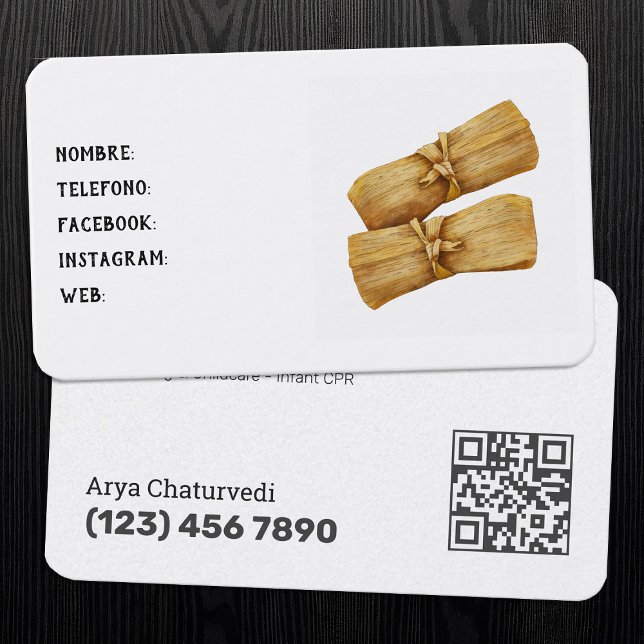 Tamales Visitkort (Tamales Business Cards)