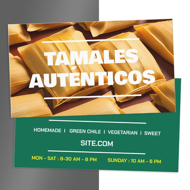 Tamales Visitkort (Tamales Loyalty Business Cards)