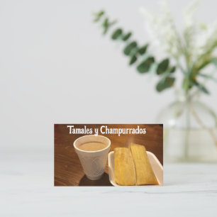Tamales y champurrados visitkort