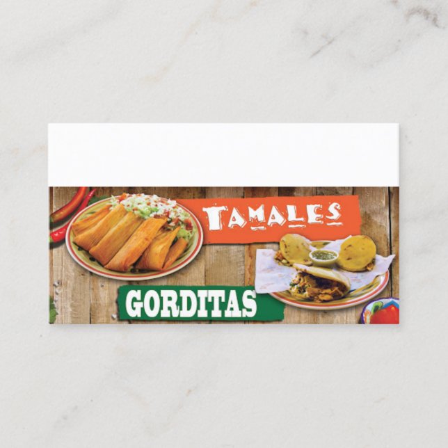 Tamales Y Gorditas Affärskort Visitkort (Framsida)