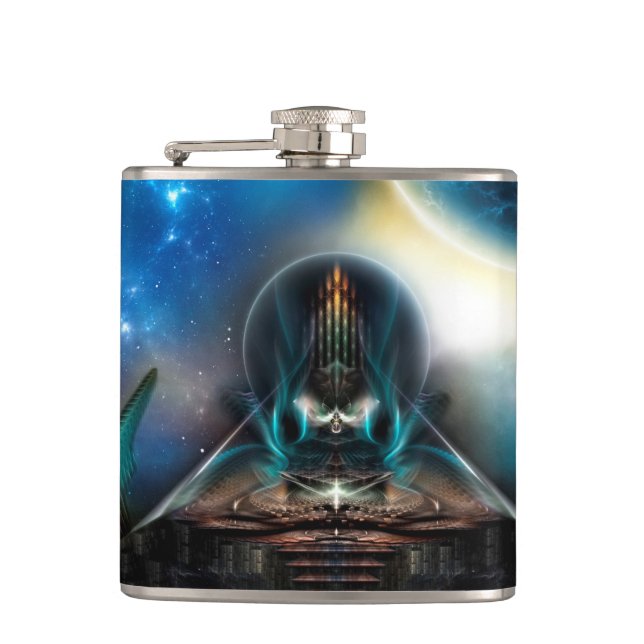 Tamalin 5 Science fiction Artwork Flask Fickplunta (Framsidan)