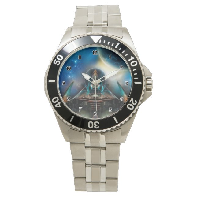 Tamalin 5 Science fiction Artwork Wrist Watch Armbandsur (Framsida)