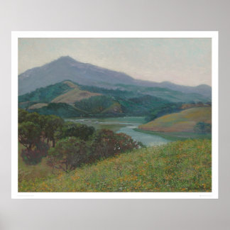 Tamalpais från Corte Madera Bäck (1153) Poster
