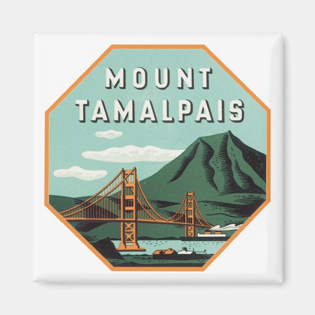 Tamalpais Luggage Label Magnet (Framsidan)