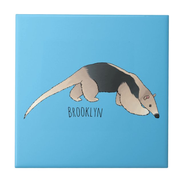 Tamandua cartoon illustration  kakelplatta (Framsidan)