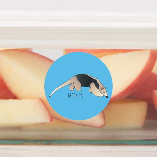 Tamandua cartoon illustration  klistermärke (Påsatt)