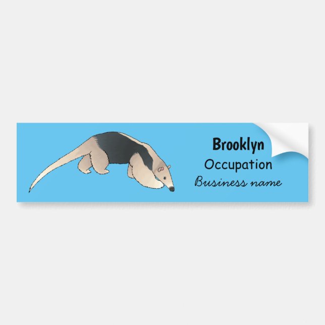 Tamandua-tecknad Bildekal (Framsidan)