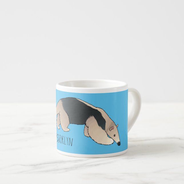 Tamandua-tecknad Espressomugg (Framsida höger)